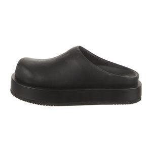 $440 PALOMA BARCELÓ Leather Mules Black IT 42